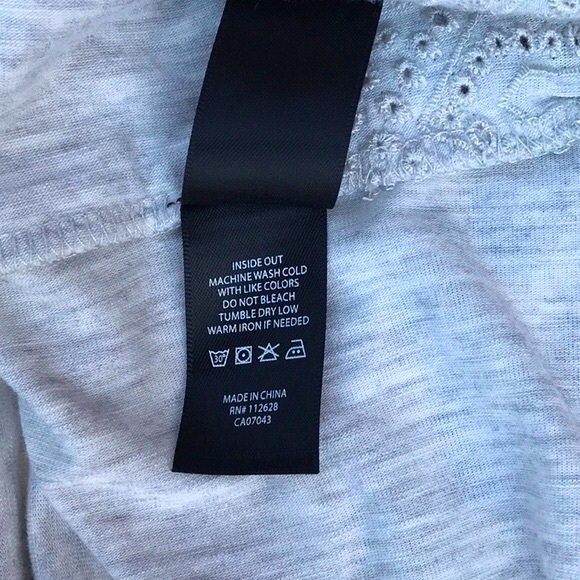 Max Jeans Short Sleeve Tunic T-shirt in Heathered Grey Size Large - Picture 12 of 12